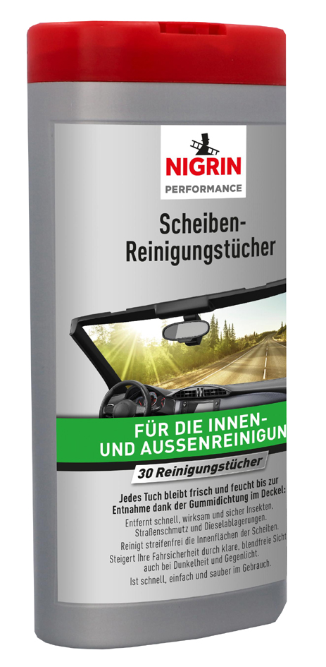 NIGRIN Scheiben-Reinigungstücher, Spenderbox