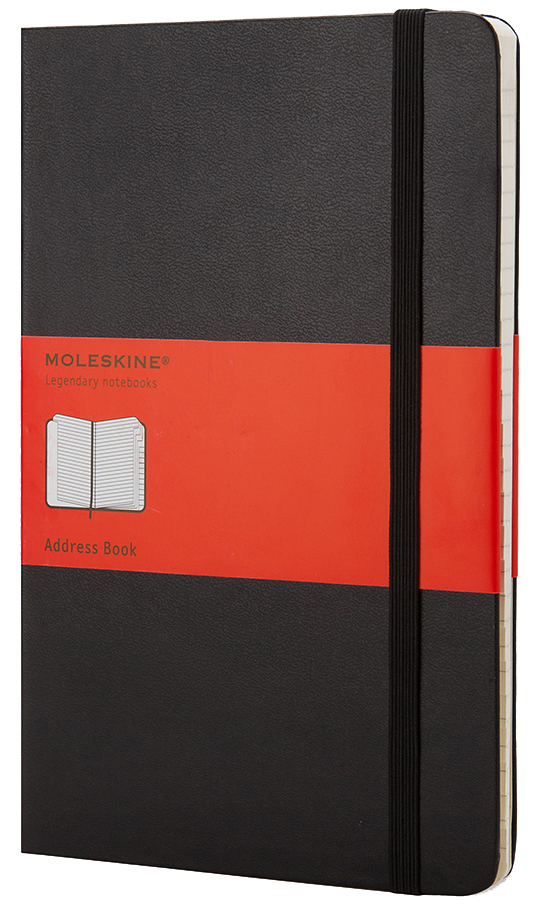 MOLESKINE Adressbuch, P/A6, liniert, Hardcover, schwarz