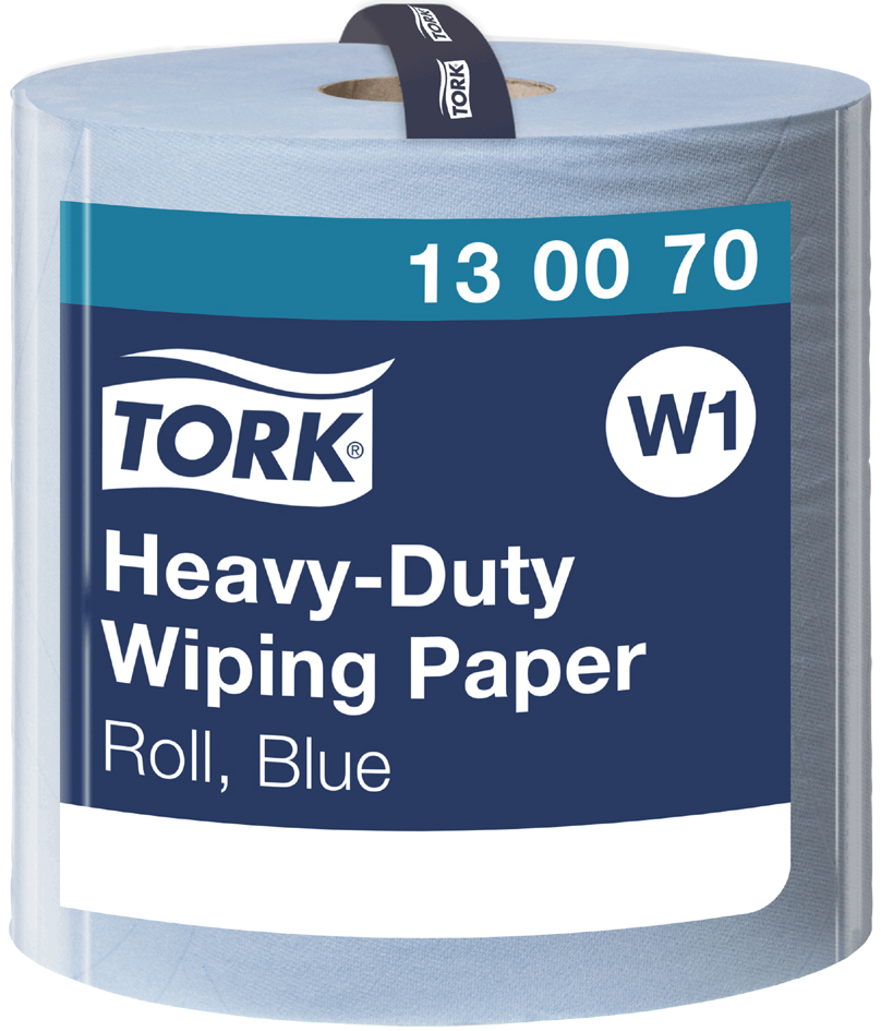 TORK Mehrzweck-Putzrolle, 2-lagig, blau, 340 m - extra stark