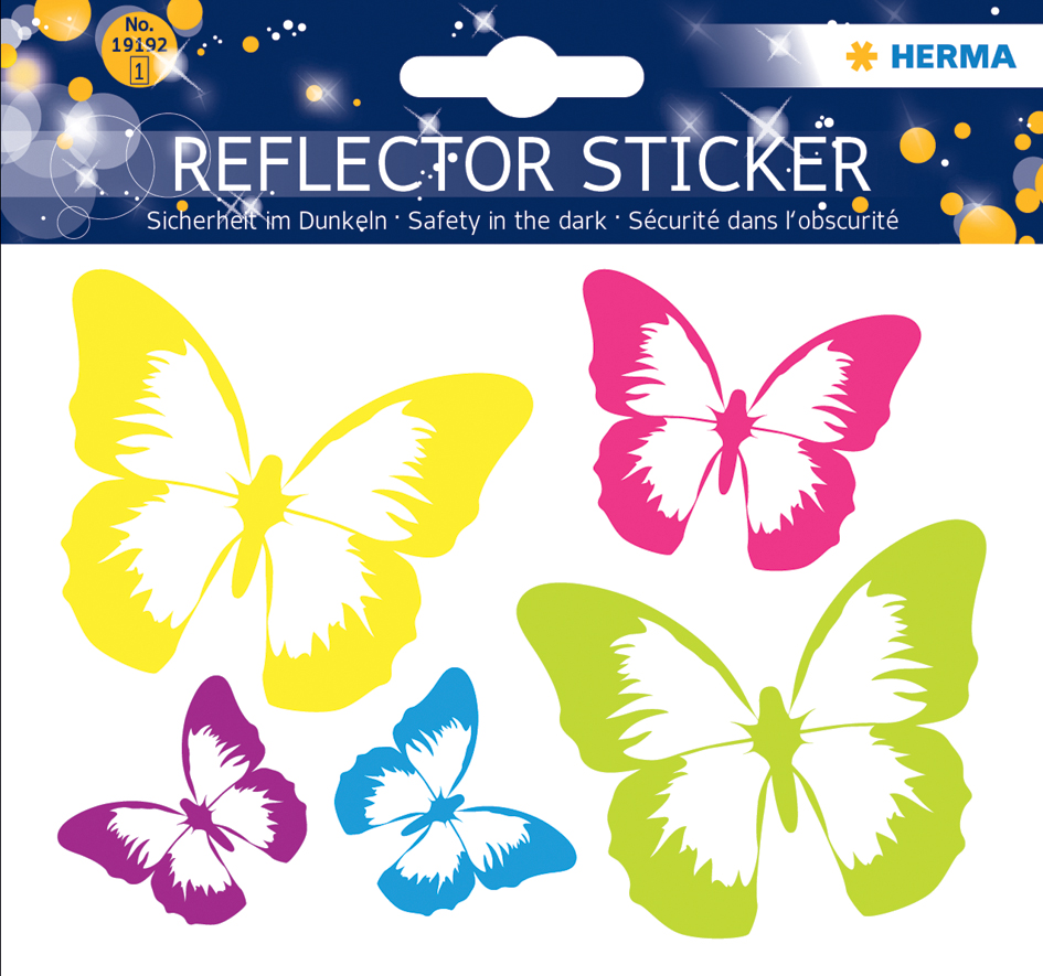 HERMA Reflektorsticker , Schmetterling,