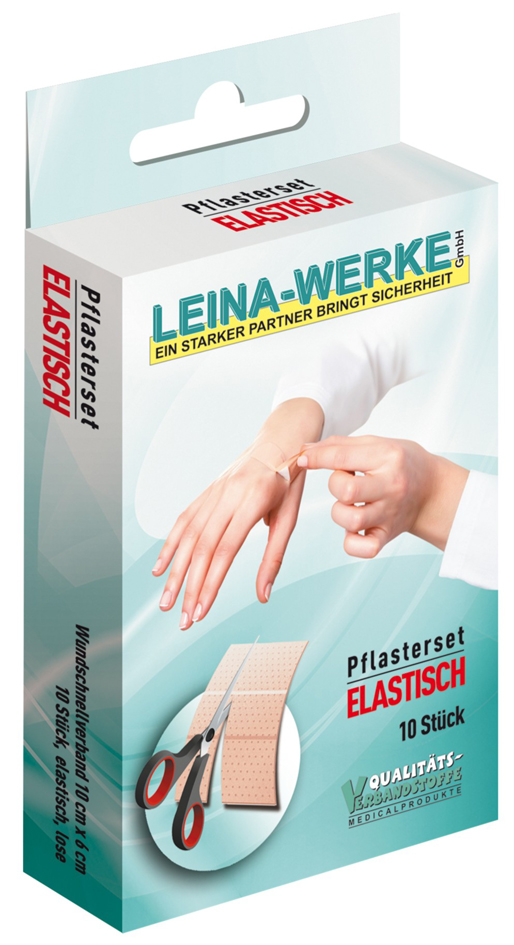 4011166754009 - LEINA Pflaster-Set Elastisch 10-teilig hautfarbe