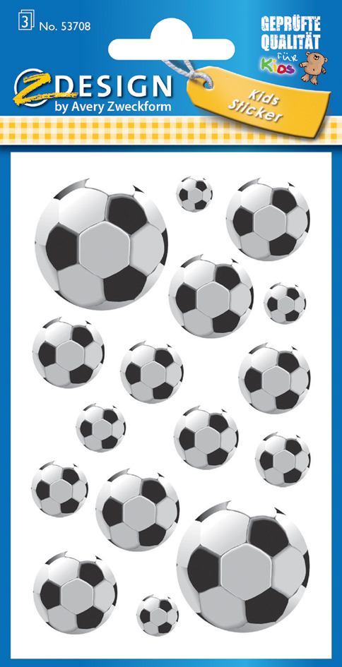 AVERY Zweckform ZDesign KIDS Sticker , Fußball,