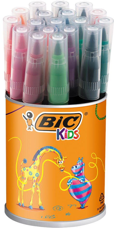 3270220010326 - BIC KIDS Fasermaler Visaquarelle 18er Runddose