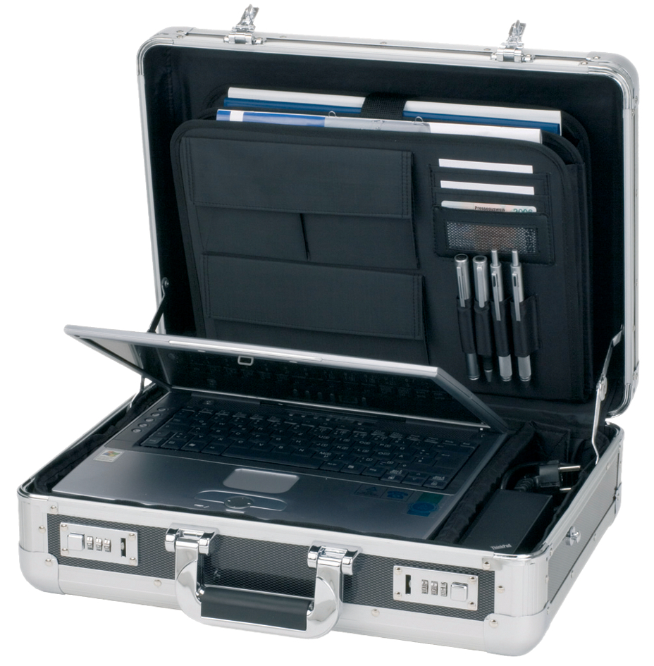 ALUMAXX Laptop-Attaché-Koffer , CARBON, , Aluminium