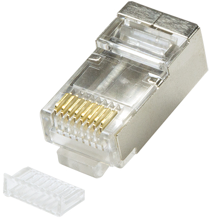 LogiLink RJ45 Stecker für Rundkabel, Kat.5e, geschirmt