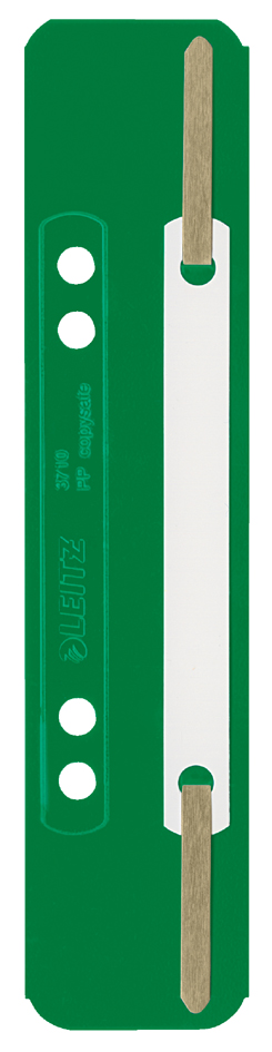 LEITZ Heftstreifen, 35 x 158 mm, PP-Folie, grün