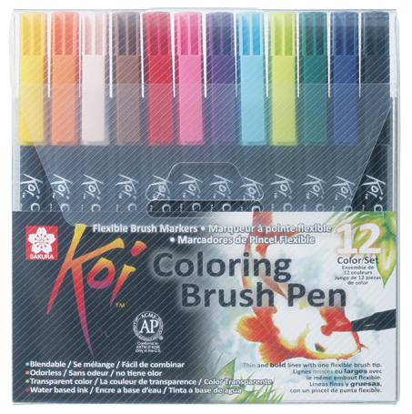 0084511391772 - Sakura Koi Coloring Brush Pen-Set bunt 12 Stück