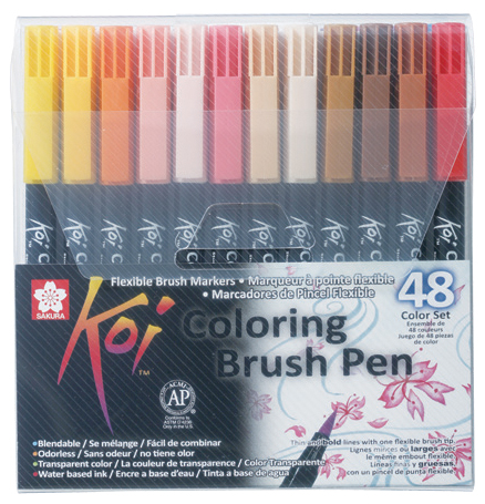 0084511391796 - Pinselstift Koi Coloring Brush 48er Etui