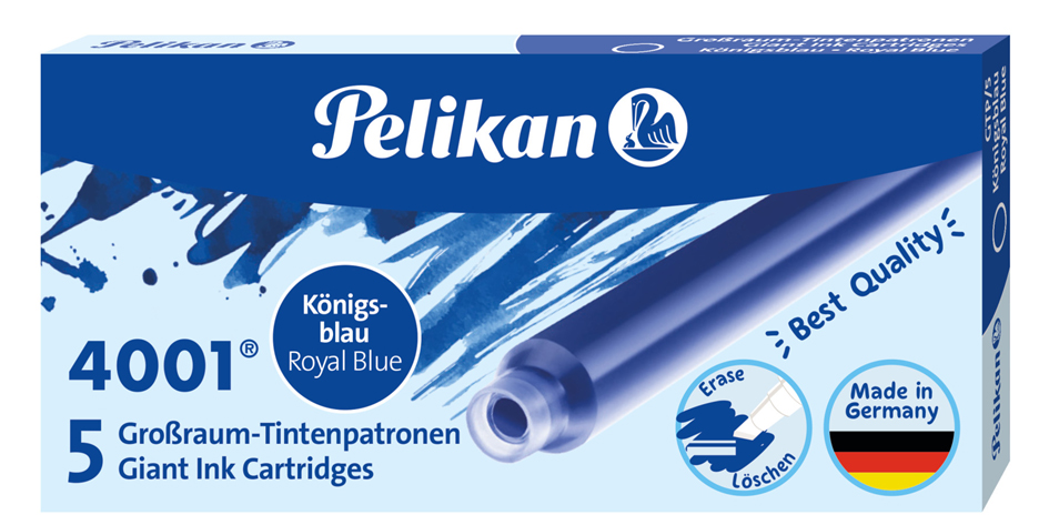 Pelikan Großraum-Tintenpatronen 4001 GTP/5, königsblau