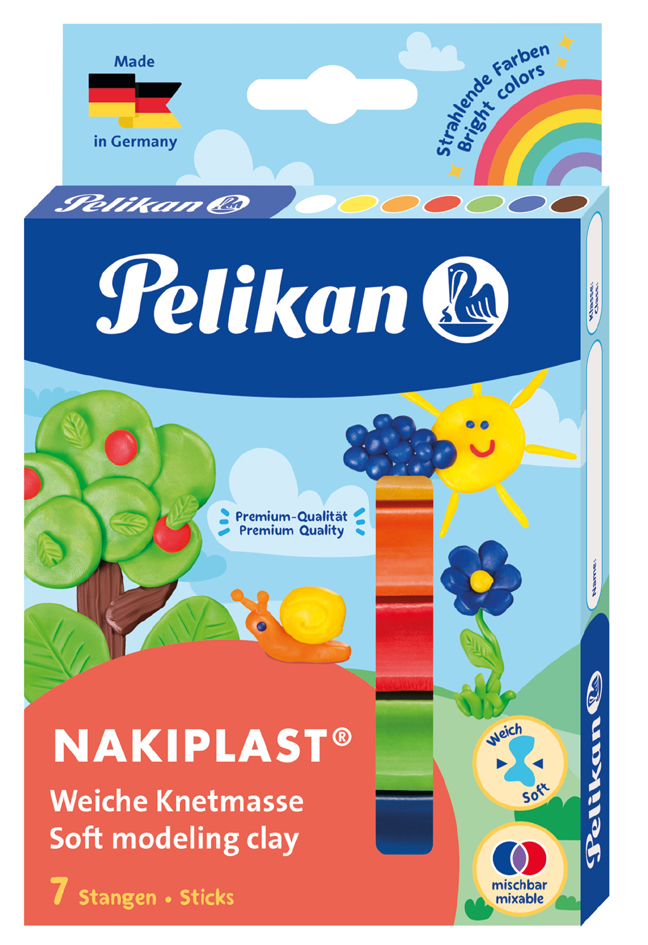 Pelikan hochwertige Wachsknete Nakiplast 196/7, sortiert