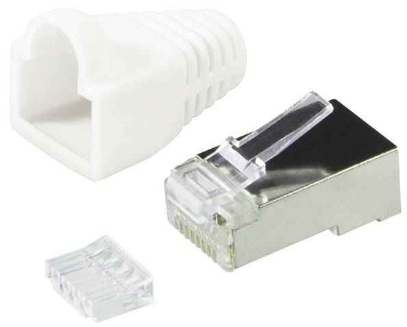 4052792043488 - LogiLink RJ45 Stecker geschirmt Kat6 weiß