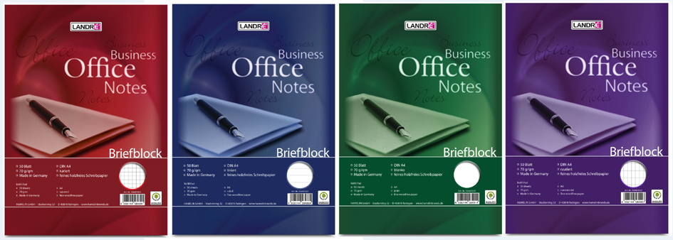 LANDRÉ Briefblock , Business Office Notes, DIN A5, liniert