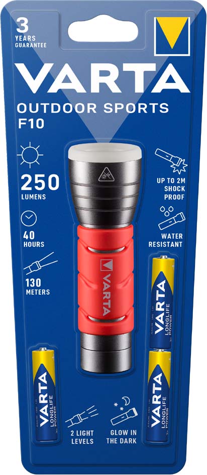 VARTA LED-Taschenlampe , Outdoor Sports F10, , 3 AAA