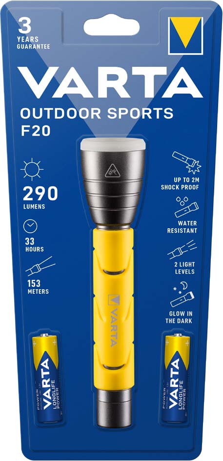 VARTA LED-Taschenlampe , Outdoor Sports F20, , 2 AA