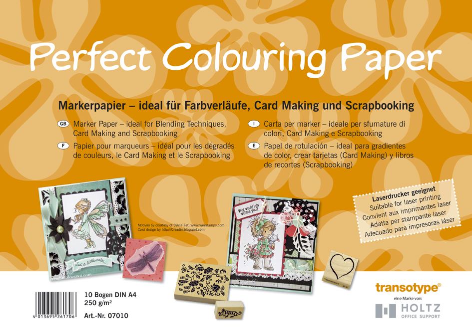 4013695261706 - Perfect Colouring Paper A4 10 Blatt 250 gm² 40136