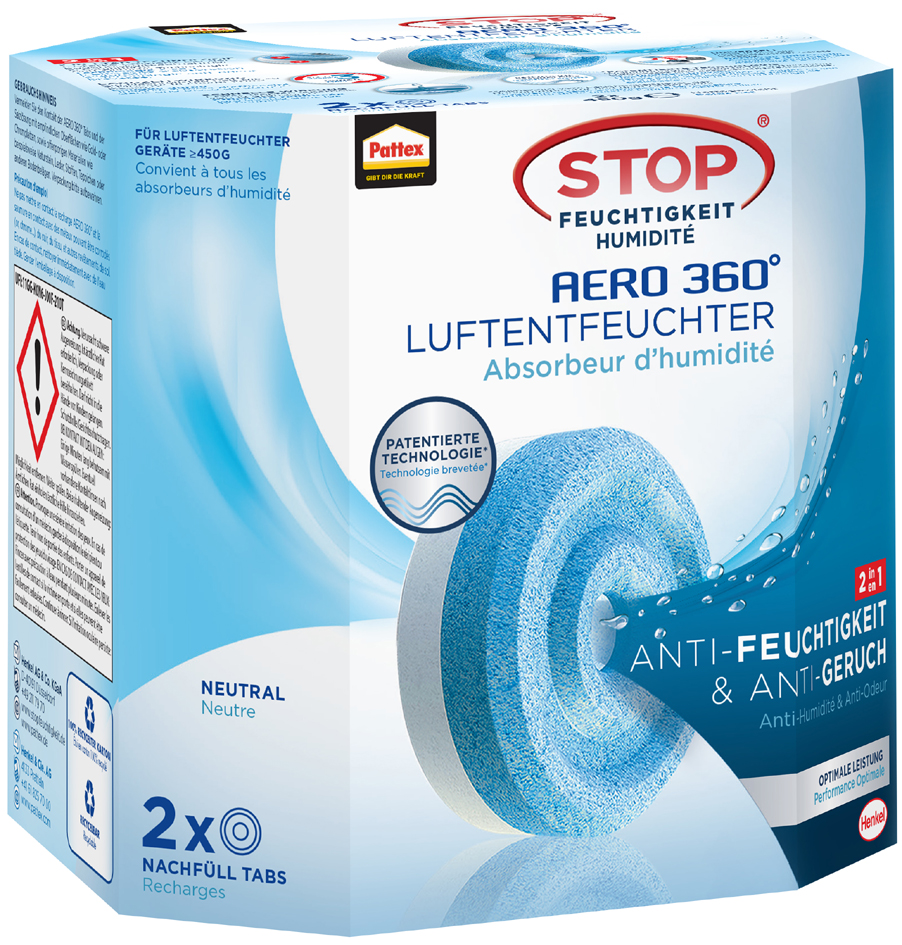 4057278000825 - Nachfülltabs für Luftentfeuchter Aero 2x 450g