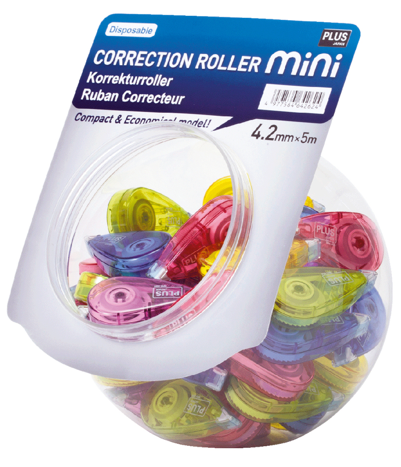 4977564642624 - Korrekturroller 49193 Mini-Candy Jar farbig sortiert 42mm x 6m Einweg 4977564642624 50 Stück