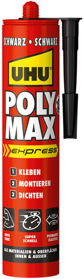 4026700472011 - Montagekleber POLYMAX EXPRESS schwarz 425 g Kartusche