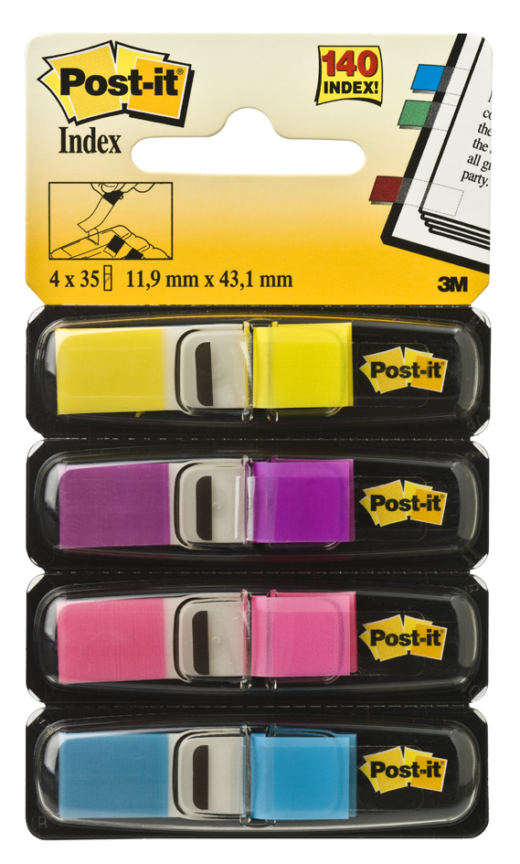 Post-it Haftmarker Index Mini, 11,9 x 43,2 mm, 4-farbig