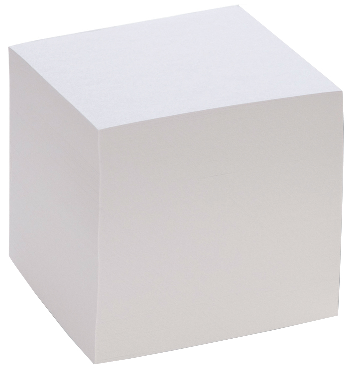 folia Zettelboxeinlage, 90 x 90 mm, 700 Blatt, weiß