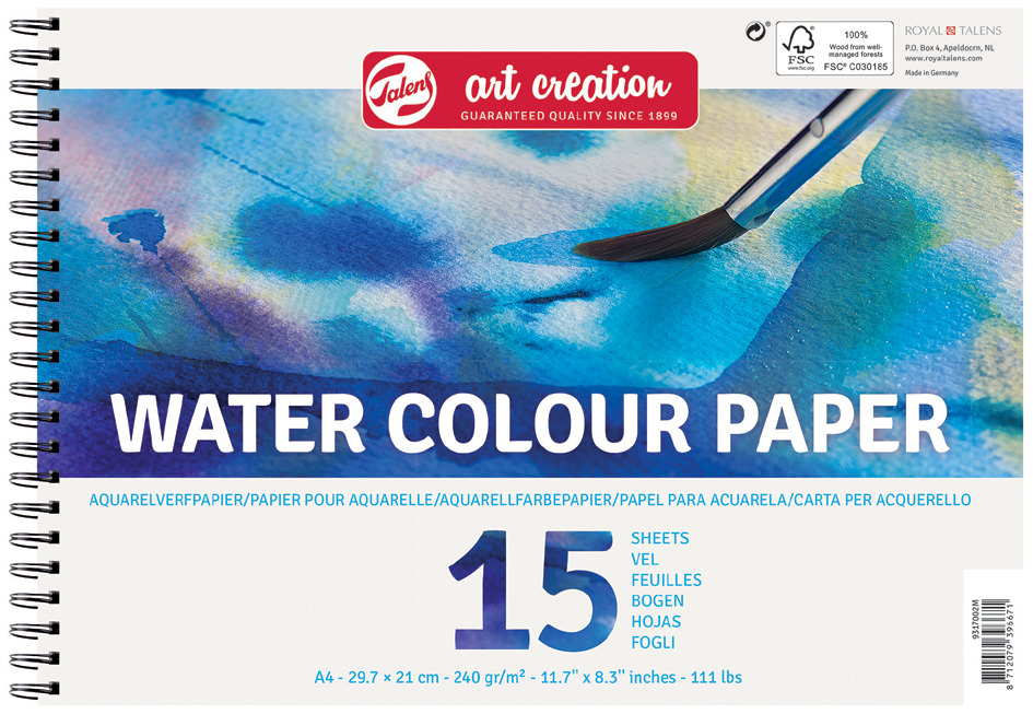 8712079396671 - ROYAL TALENS ArtCreation Künstlerblock Aquarell A4