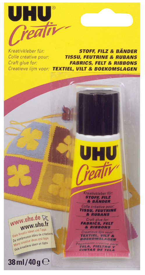 4026700472653 - 6 x Uhu Spezialklebstoff Creativ Stoff Filz + Bänder Tube 38ml