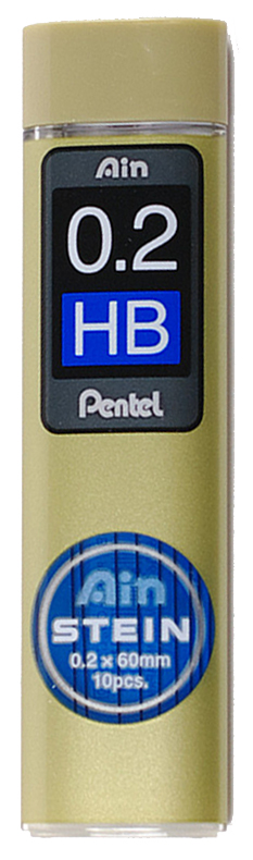 Pentel Druckbleistift-Feinmine AIN STEIN C272, Härtegrad: HB