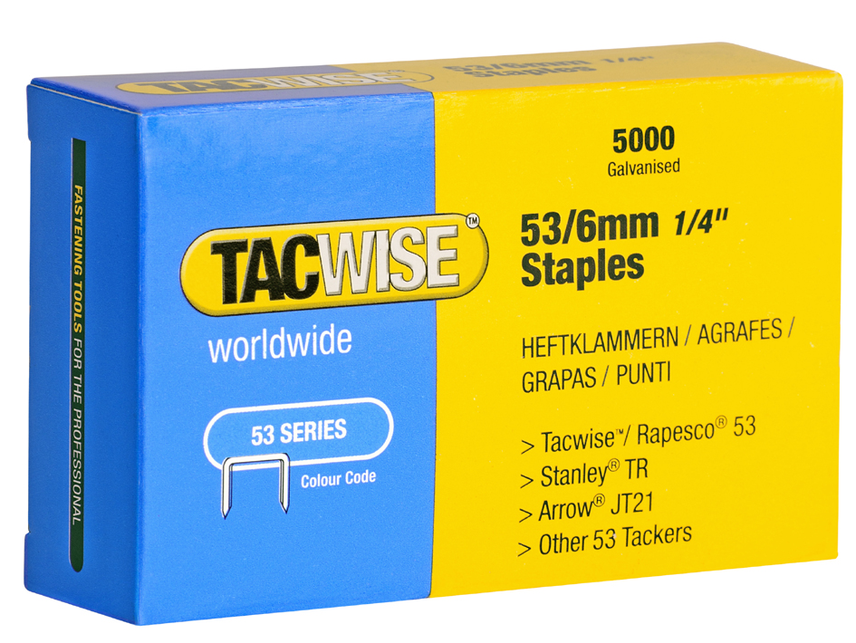 TACWISE Heftklammern 53/4 mm, verzinkt, 2.000 Stück