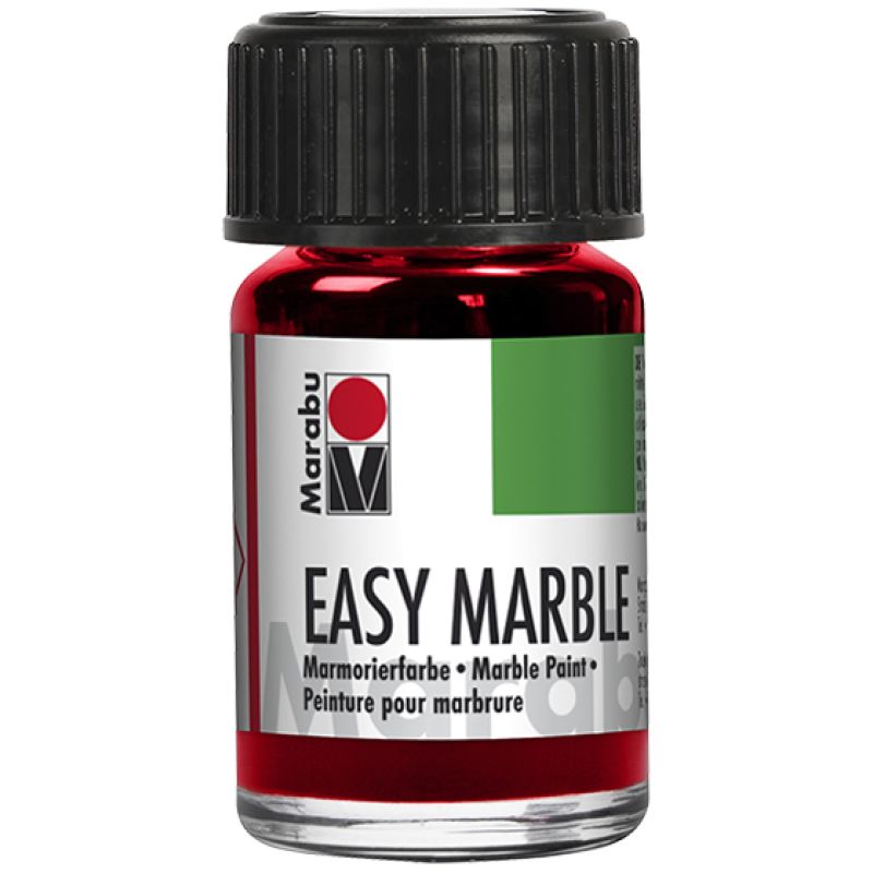Marabu Marmorierfarbe Easy Marble, rosa, 15 ml, im Glas