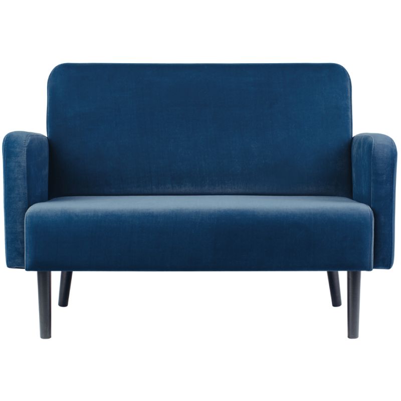 PAPERFLOW 2-Sitzer Sofa LISBOA, Samtbezug, blau