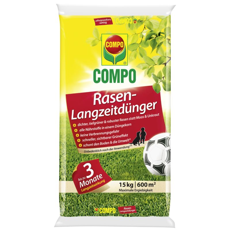 COMPO Rasen-Langzeitdnger, 15 kg fr 600 qm