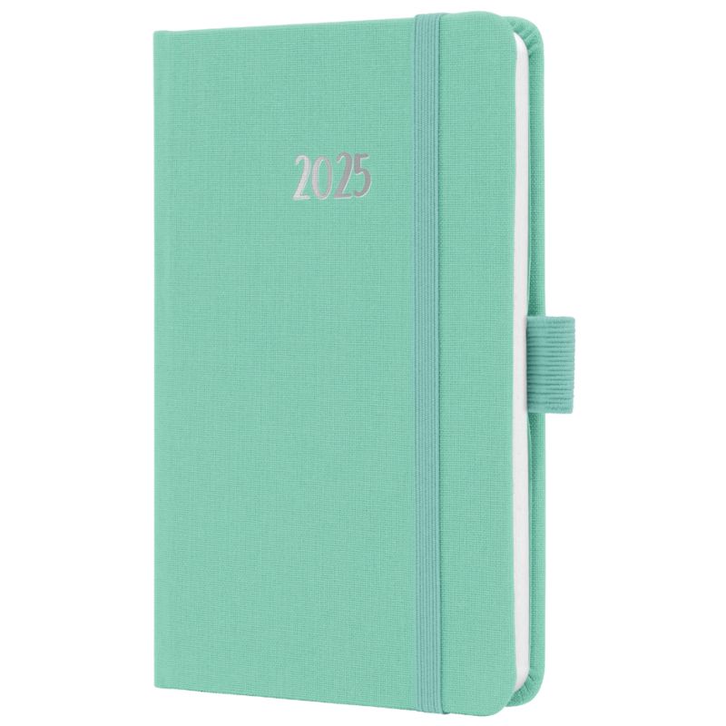 sigel Taschenkalender Jolie Feel 2025, Textil, A6, mint