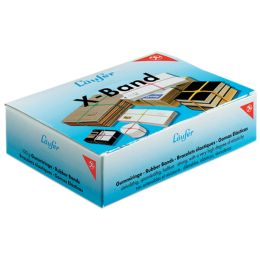 Lufer X-Band im Karton - 500 g, 250 x 25 mm, bunt sortiert