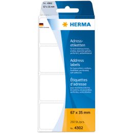 HERMA Adress-Etiketten, 95 x 48 mm, Leporello gefalzt, wei