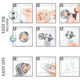 tesa WC-Papierrollenhalter SMOOZ, verchromt, mit Klebelsung