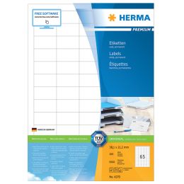 HERMA Universal-Etiketten PREMIUM, 52,5 x 21,2 mm, wei