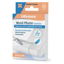 Lifemed Wund-Pflaster Sensitive, wei, 500 mm x 60 mm