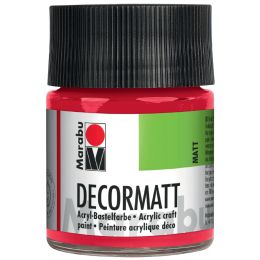 Marabu Acrylfarbe Decormatt, wei, 50 ml, im Glas