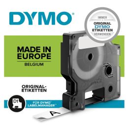 DYMO D1 Schriftbandkassette schwarz/wei, 9 mm x 7 m