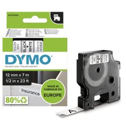 DYMO D1 Schriftbandkassette schwarz/grn, 12 mm x 7 m