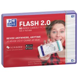 Oxford Karteikarten Flash 2.0, 105 x 148 mm, trkis