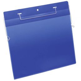 DURABLE Drahtbgeltasche, A4 quer, blau