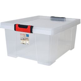 EDA Aufbewahrungsbox CLiPSTOCK, 30 Liter, PP, transparent