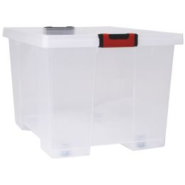 EDA Aufbewahrungsbox CLiPSTOCK, 45 Liter, PP, transparent