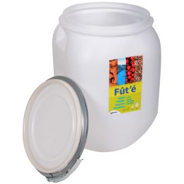 EDA Aufbewahrungs-Fass, 50 Liter, Kunststoff, wei