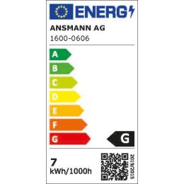 ANSMANN LED-Stimmungs-Eckenleuchte, Hhe: 1.400 mm, schwarz