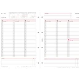 CHRONOPLAN Wochenplan 2025, 1 Woche/2 Seiten, DIN A4