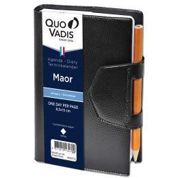 QUO VADIS Taschenkalender Maor, 2025, schwarz