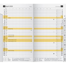 rido id Kalender-Einlage M-Planer, Registerschnitt, 2025