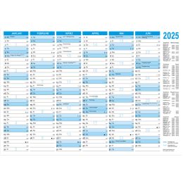 RNK Verlag Tafelkalender 2025, DIN B4 quer, 250 g/qm Karton